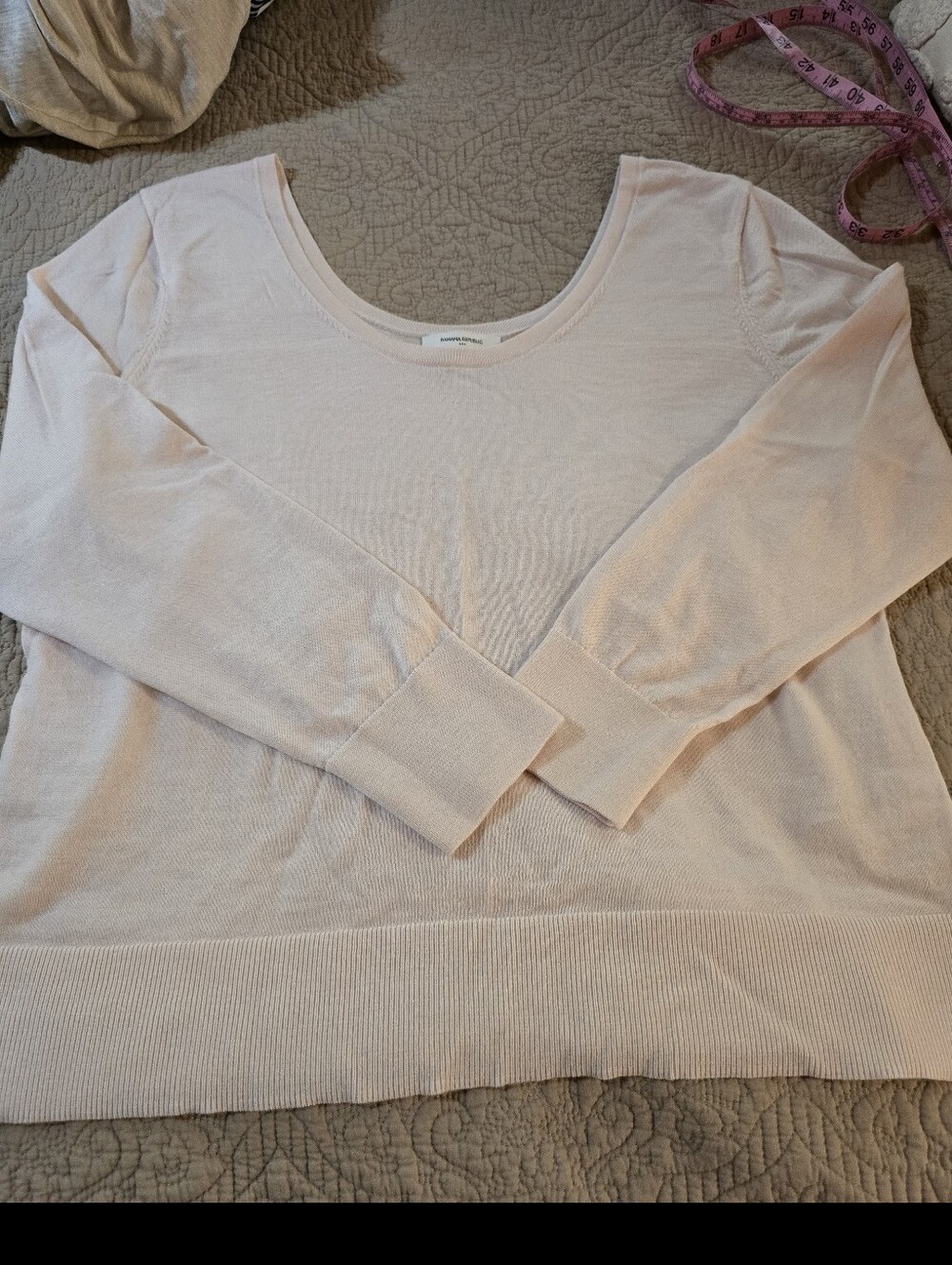 Light Pink  Xl BANANA REPUBLIC 100% Merino Top